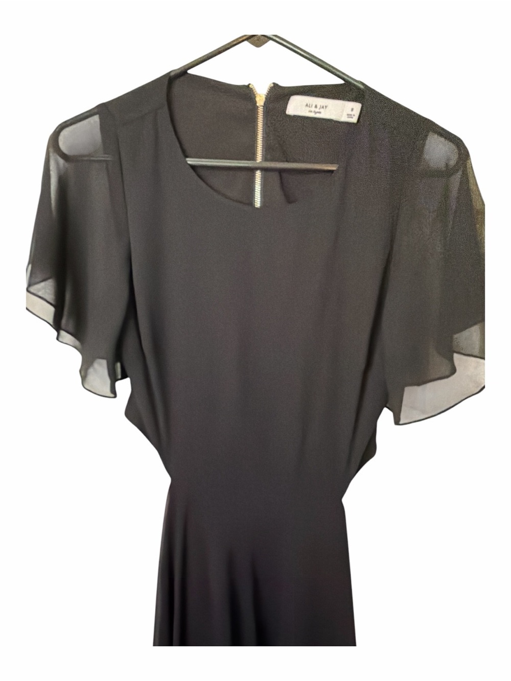 Ali & Jay Bohemian Rhapsody Black Cutout High-Low Dress size small NWT - Picture 3 of 11